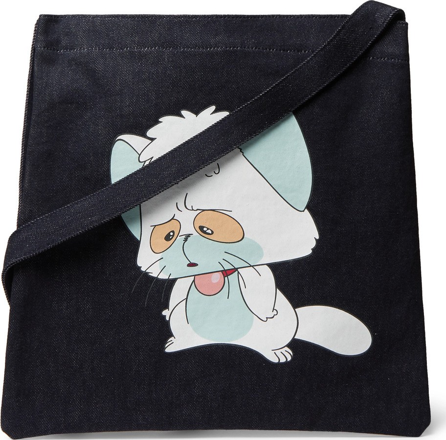 Undercover Printed Denim Tote Bag