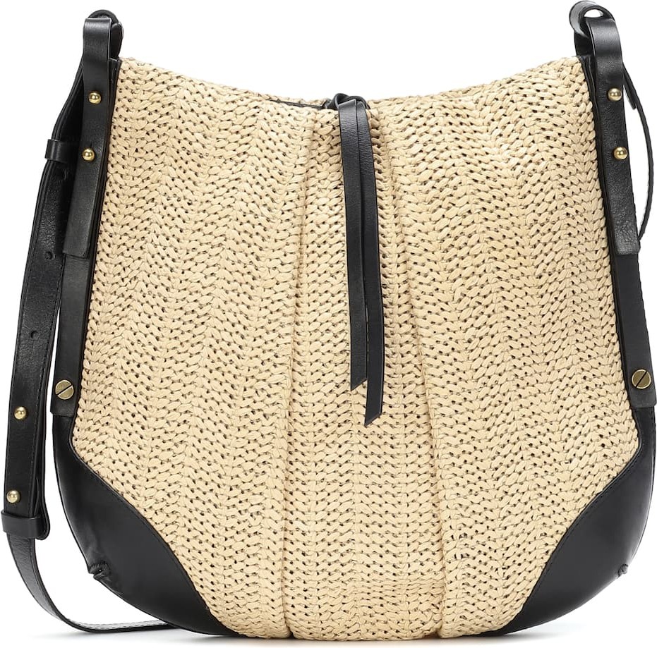 Isabel Marant Lecky Medium raffia shoulder bag