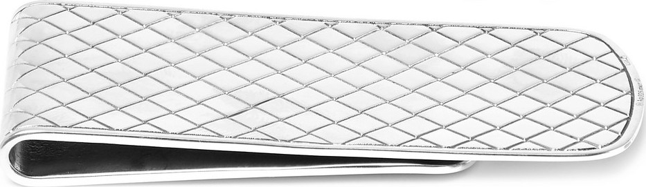 Bottega Veneta Intrecciato Sterling Silver and Enamel Money Clip