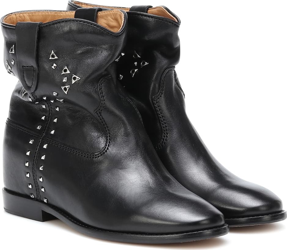 Isabel Marant Cluster studded leather ankle boots