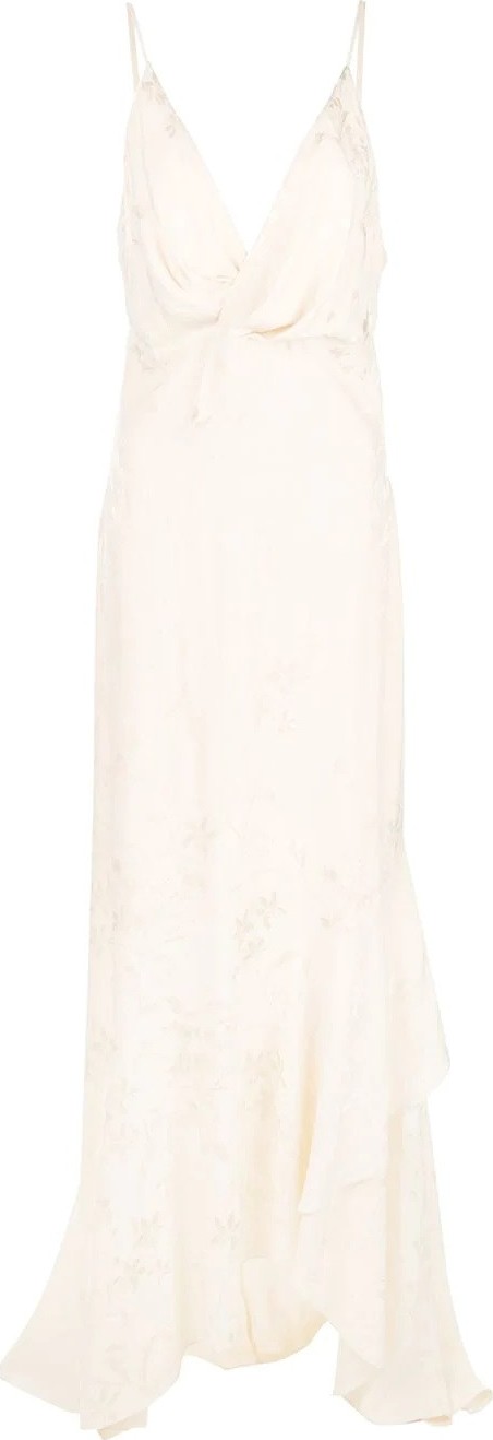 Johanna Ortiz draped-style long dress