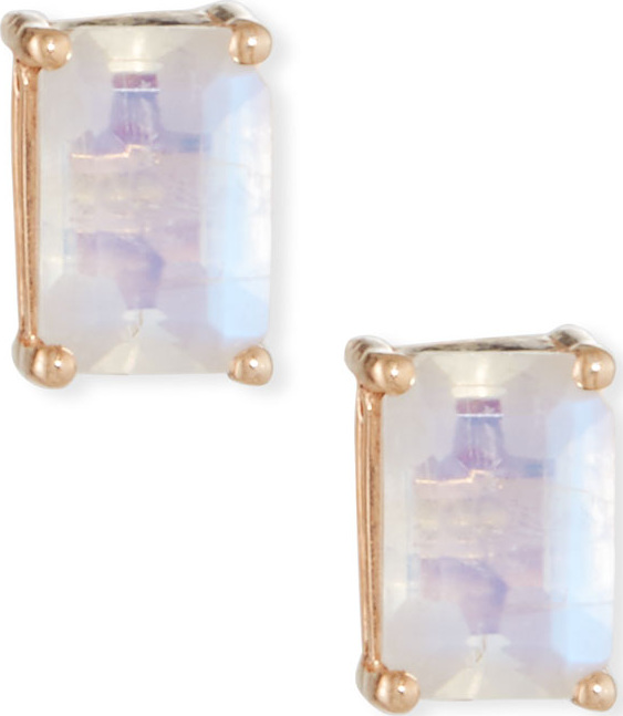 KALAN by Suzanne Kalan 14k Rose Gold Emerald-Cut Stud Earrings