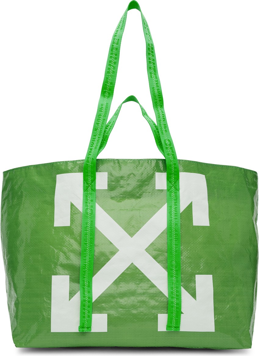 Off White Green New Commercial Tote