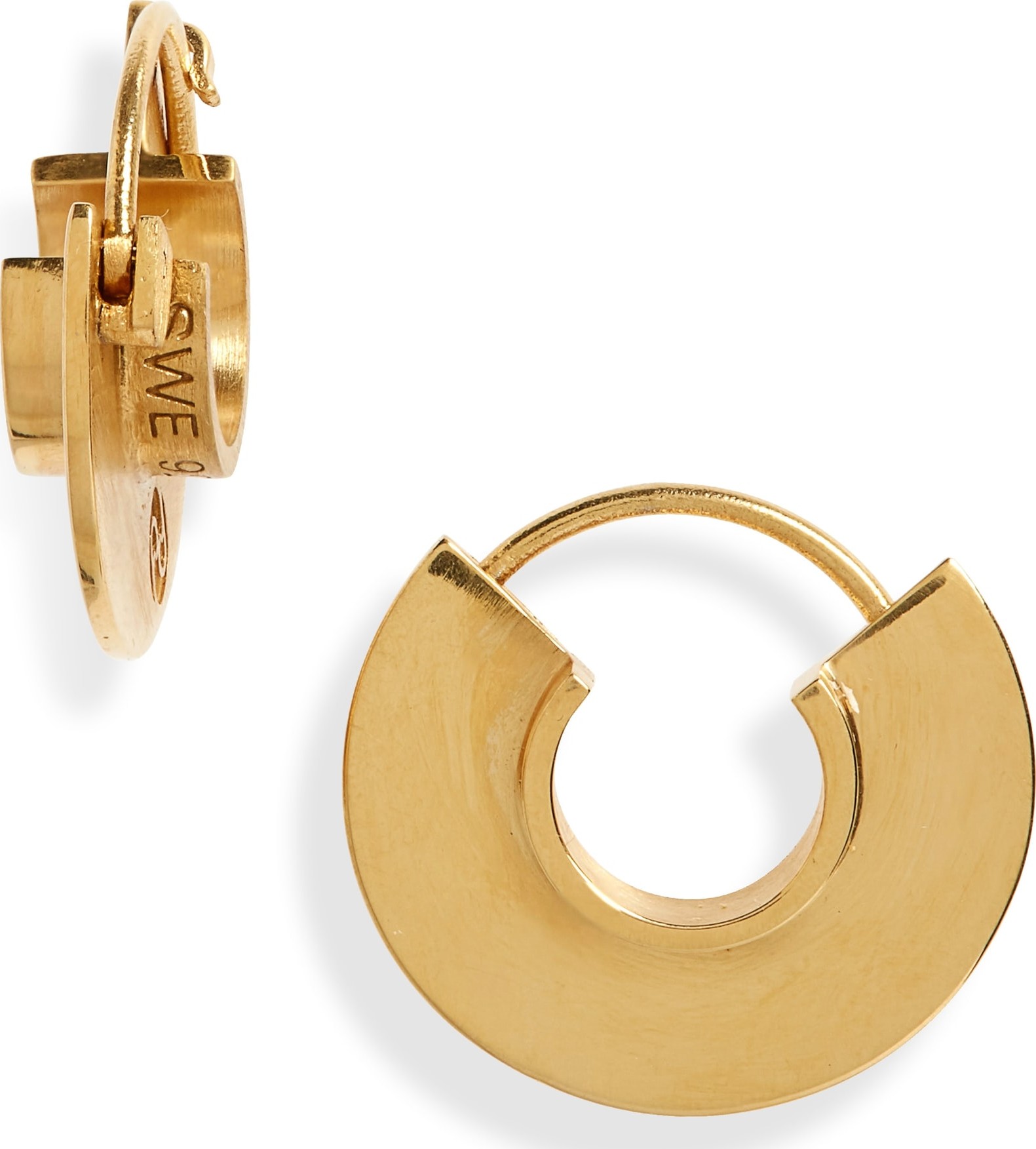 All Blues T-Beam Polished Vermeil Earrings