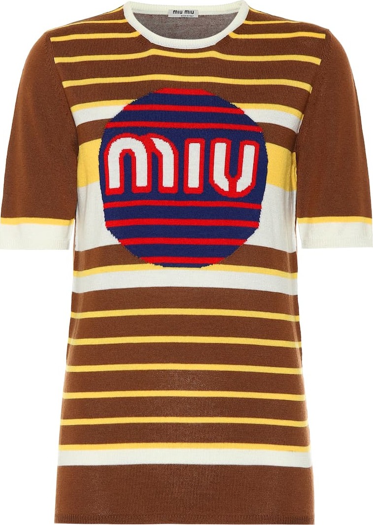 Miu Miu Intarsia wool sweater