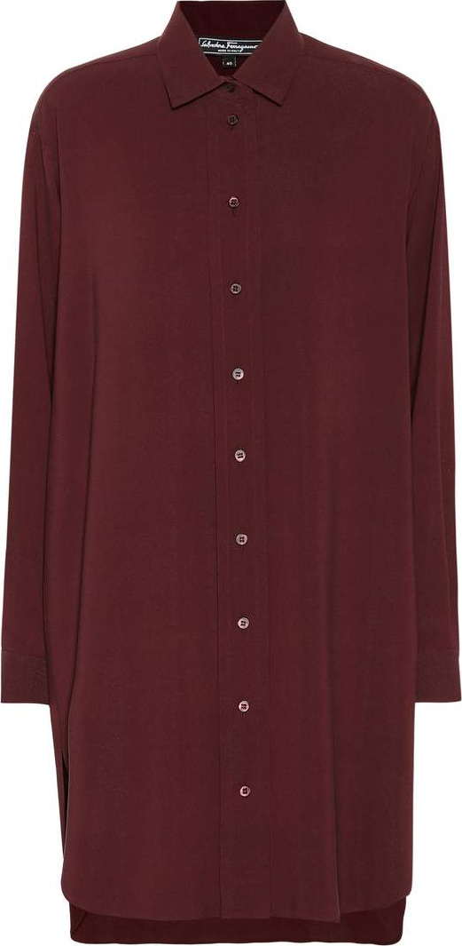 Salvatore Ferragamo Silk-blend shirt