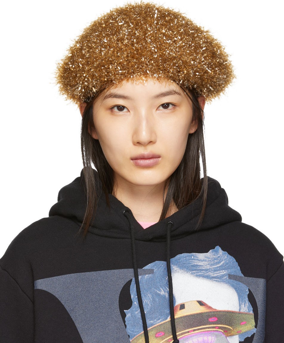Undercover Beige Sparkle Beret
