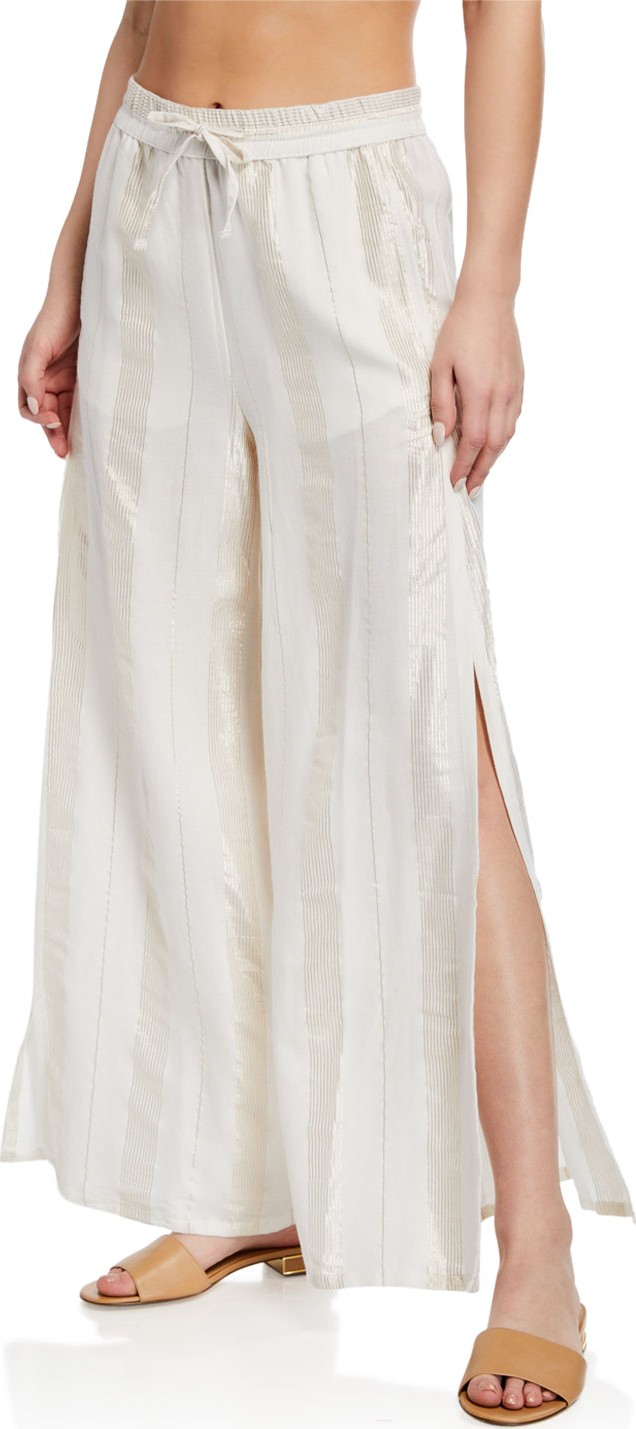 Onia Chloe Wide-Leg Coverup Pants