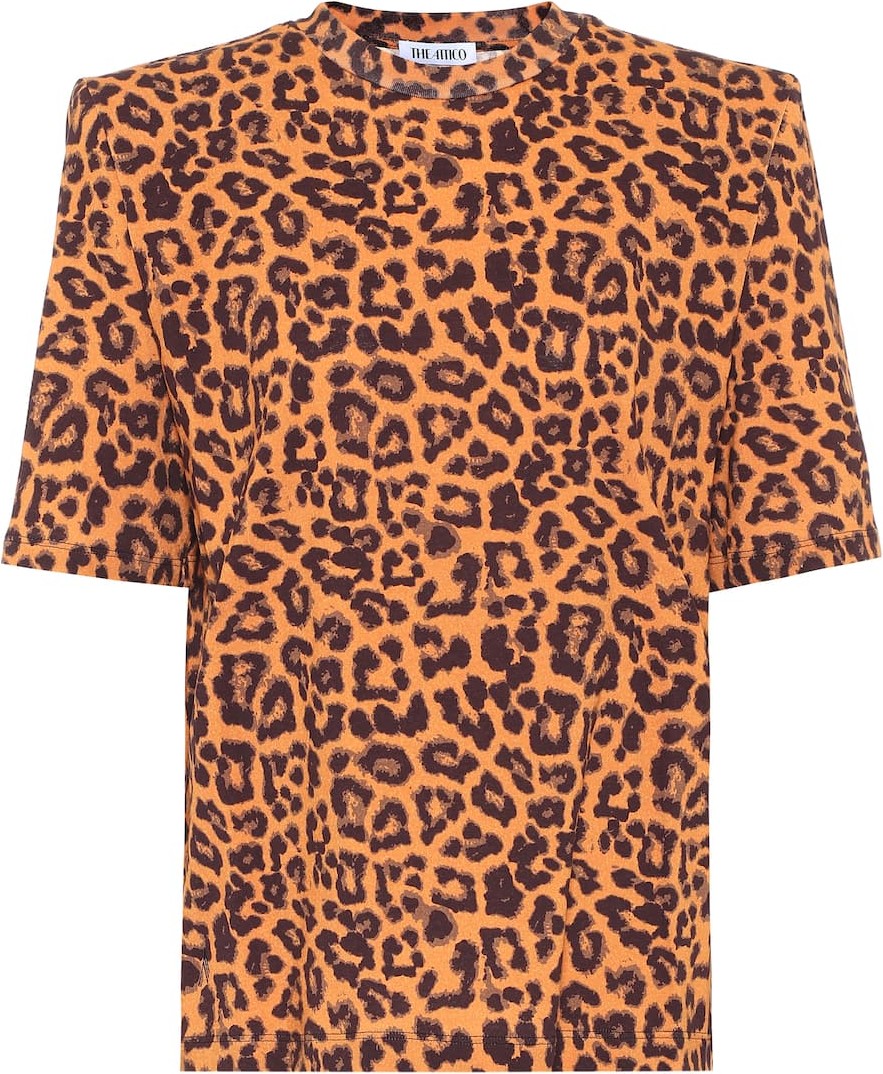 The Attico Leopard-print cotton T-shirt