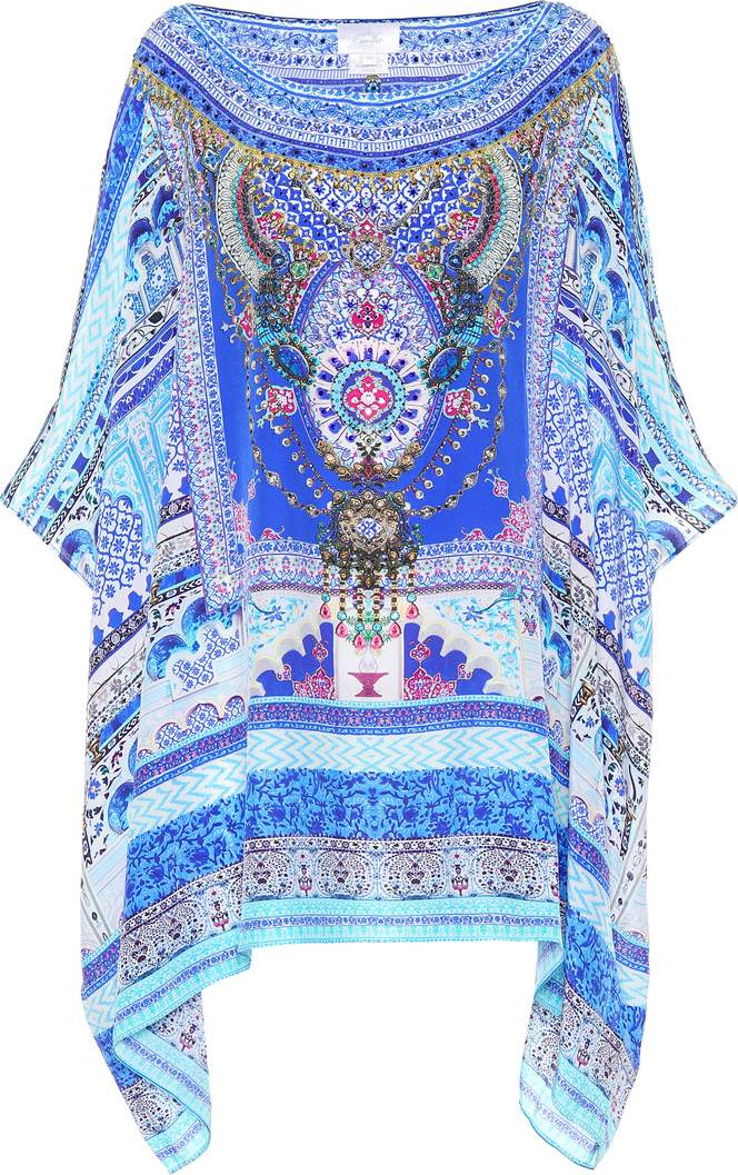Camilla Printed silk kaftan