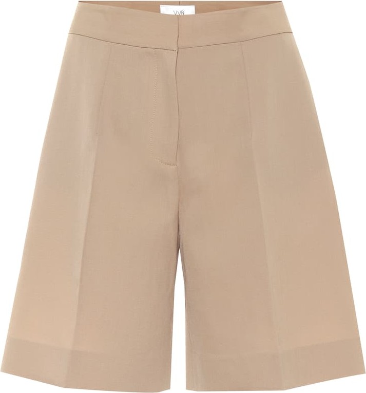 VICTORIA, VICTORIA BECKHAM High-rise wool-blend shorts