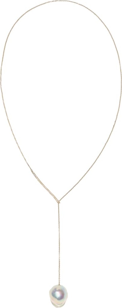Sophie Bille Brahe Sirene 14kt gold pearl necklace
