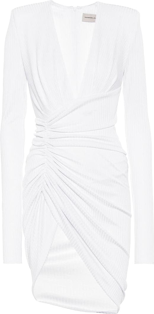 Alexandre Vauthier Exclusive to Mytheresa – Ribbed lamé minidress
