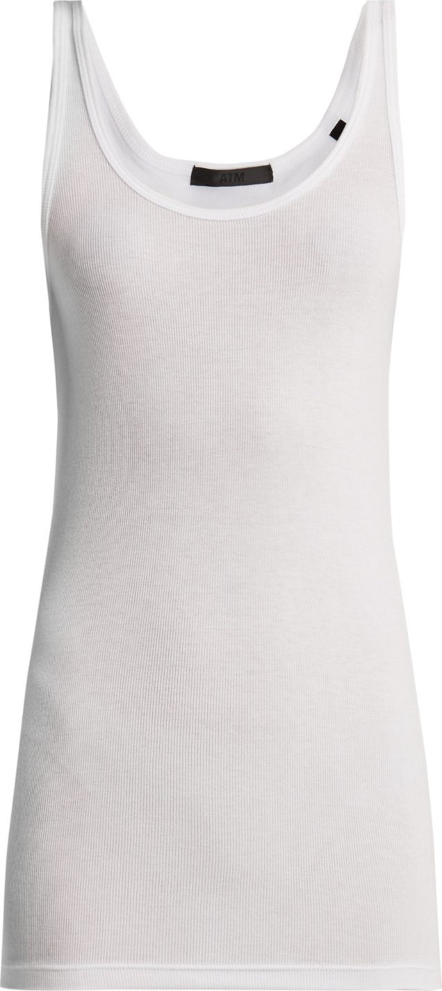 ATM Anthony Thomas Melillo Scoop-neck ribbed tank top