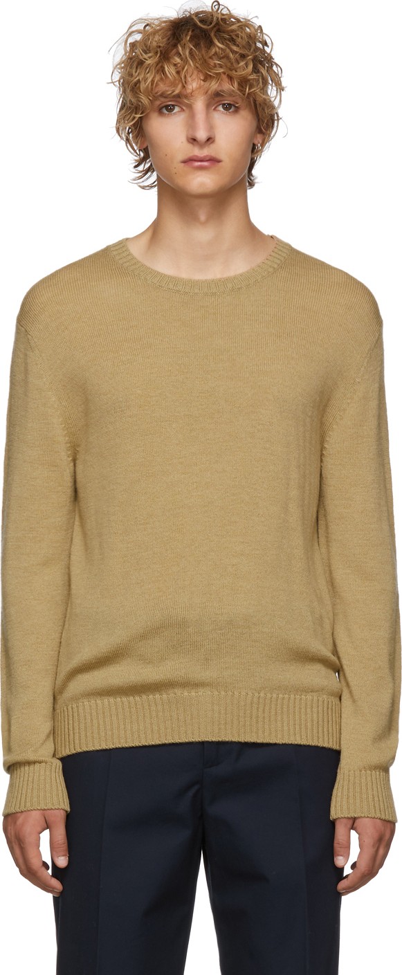 Jil Sander Beige Wool Sweater