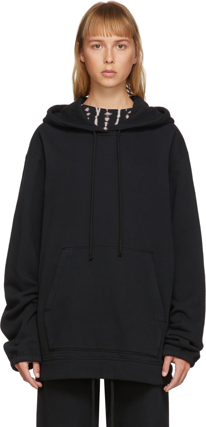 Raquel Allegra Black Pullover Hoodie