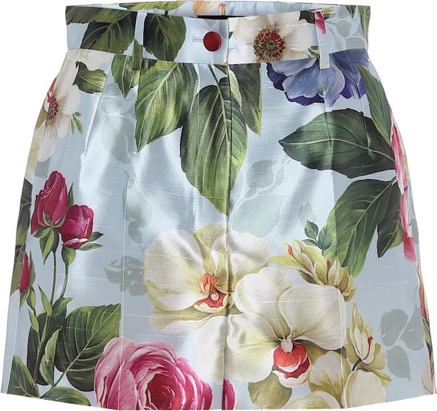 Dolce & Gabbana Floral silk shorts