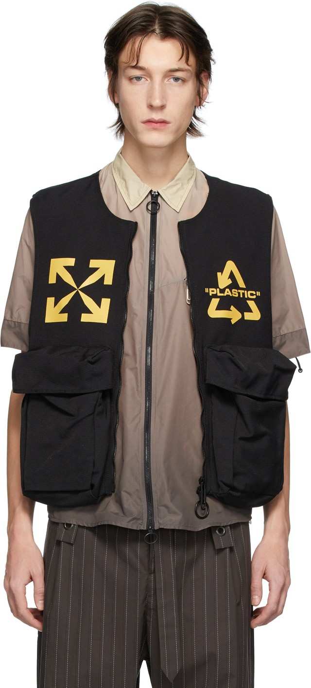 Off White Black Multisym Skydive Utility Vest
