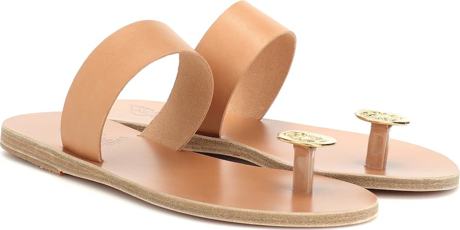Ancient Greek Sandals Thalia Coin leather sandals