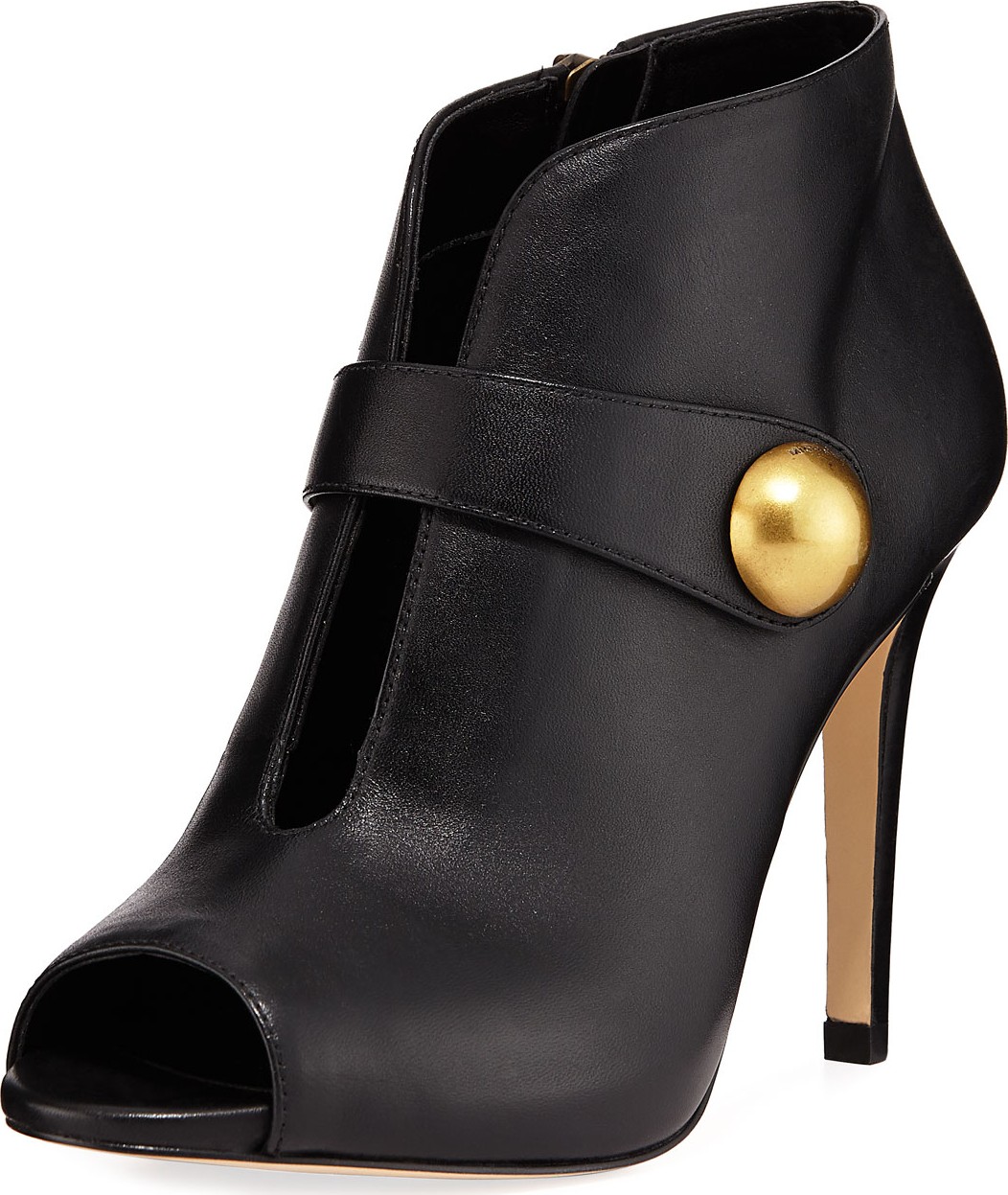 MICHAEL MICHAEL KORS Agness Open-Toe Vachetta Bootie Pumps