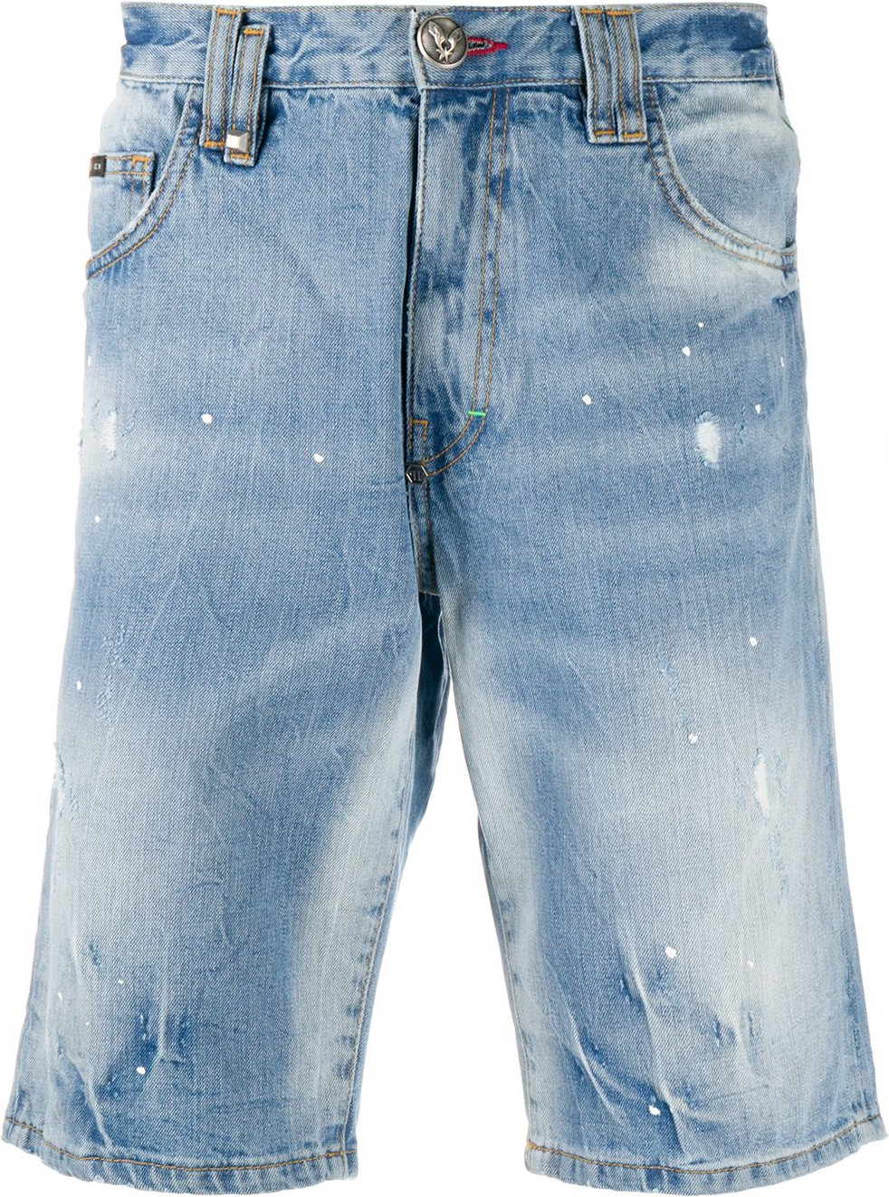 Philipp Plein - Stonewashed bermuda shorts