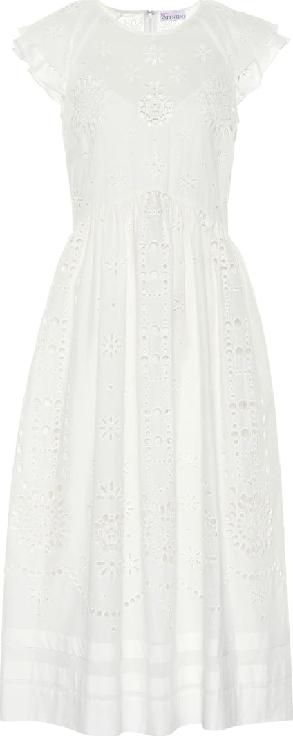 RED Valentino Broderie anglaise cotton dress