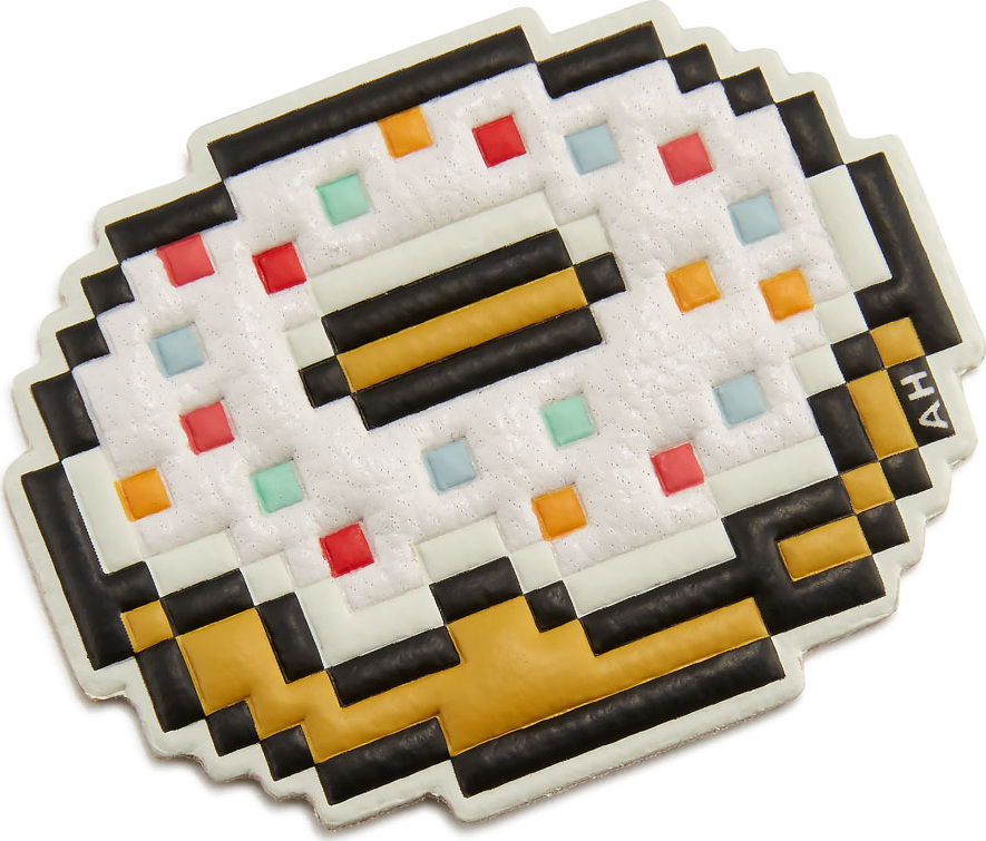 Anya Hindmarch Pixel Doughnut Sticker for Handbag, White