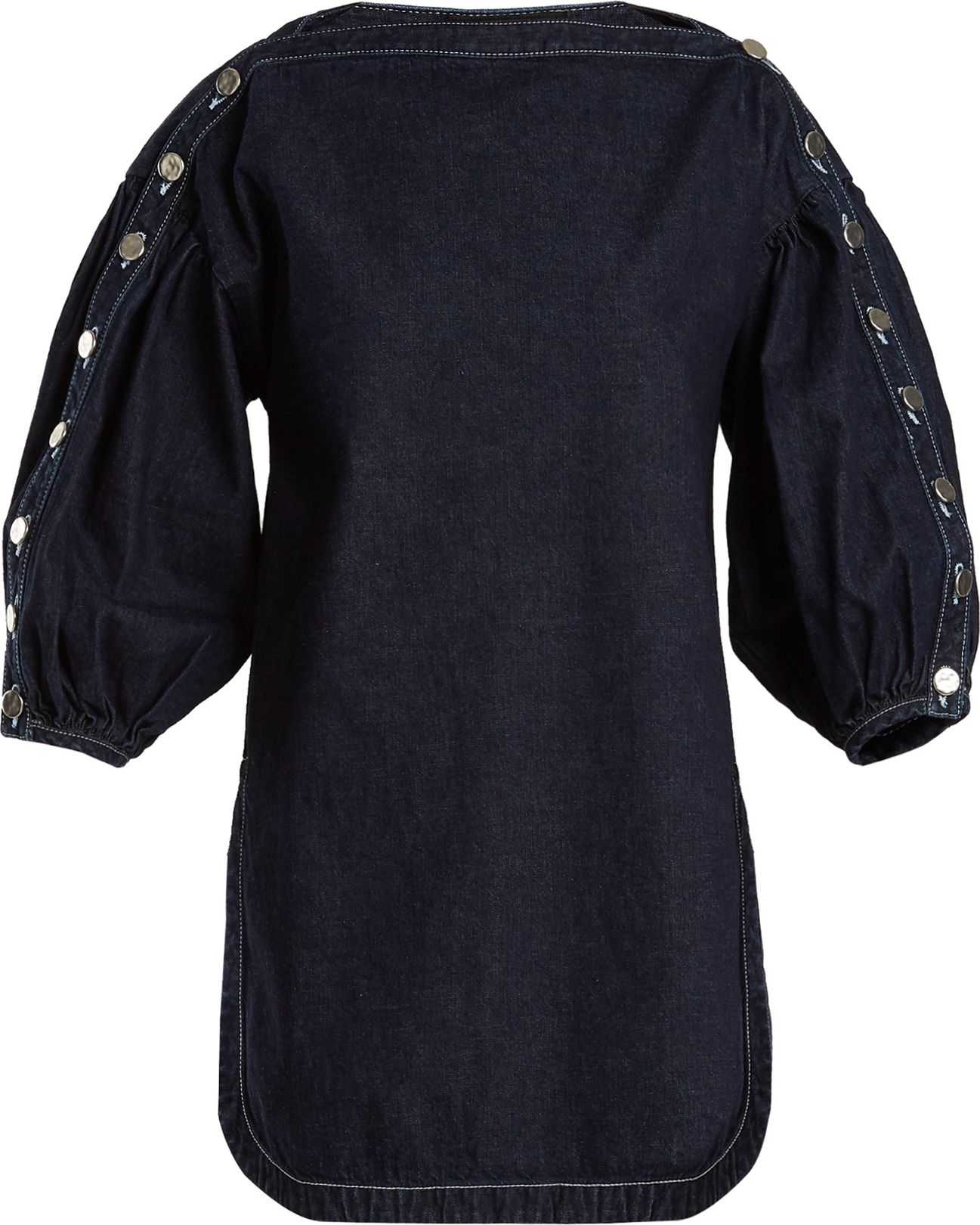 Rachel Comey Billow slash-neck denim top
