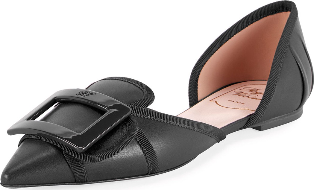 Roger Vivier Soft Gommettine d'Orsay Ballet Flats