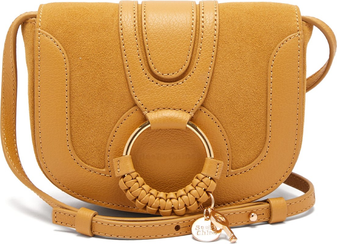 See By Chloé Hana mini leather and suede cross-body bag