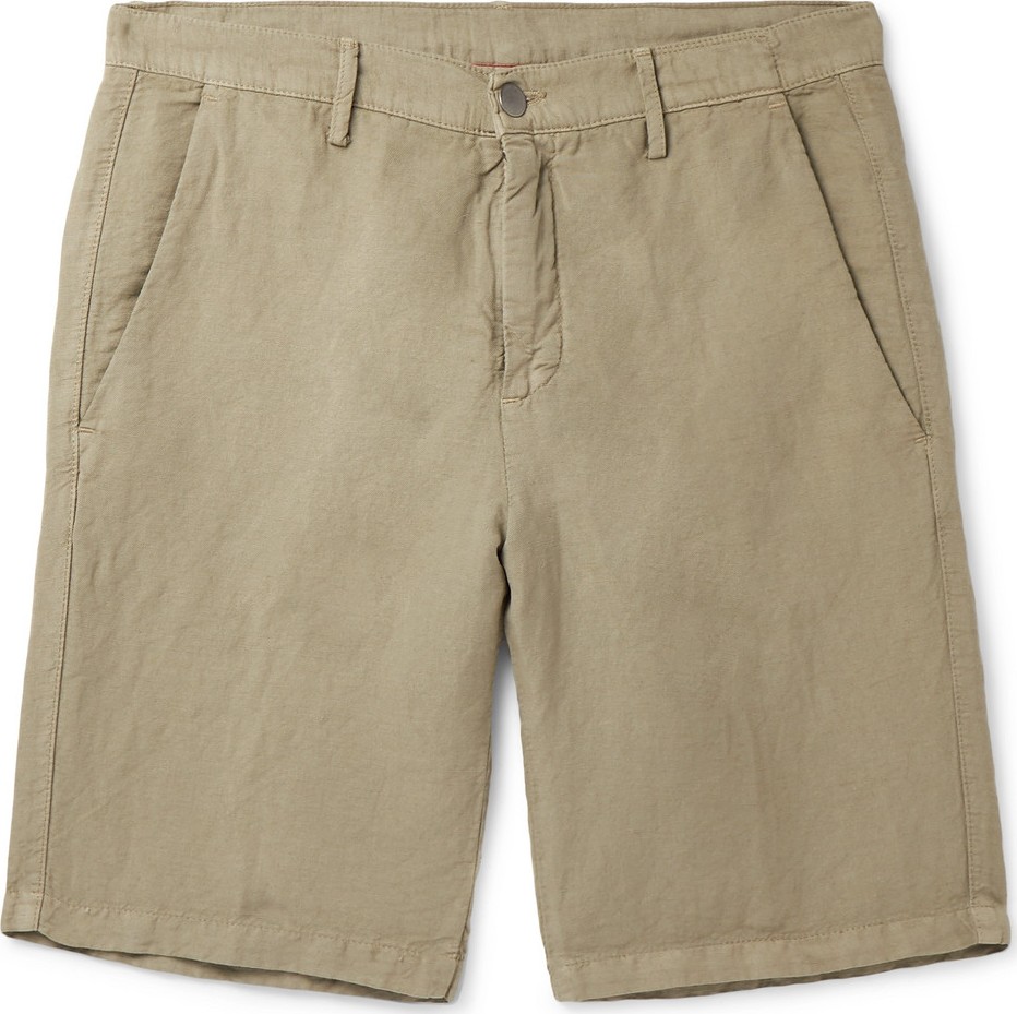 Massimo Alba Slim-Fit Linen and Cotton-Blend Shorts