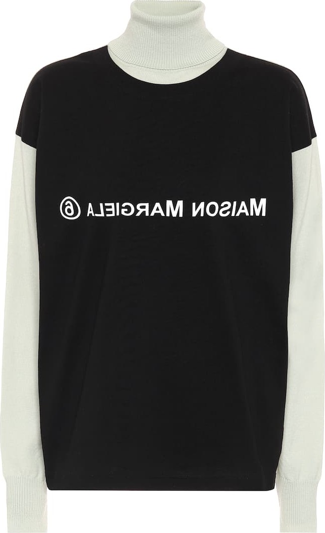 MM6 Maison Margiela Roll-neck wool-blend sweater