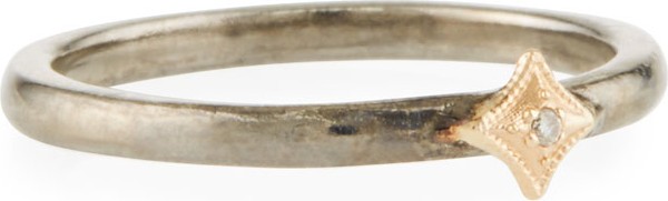 Armenta New World Single Diamond Crivelli Ring, Two-Tone