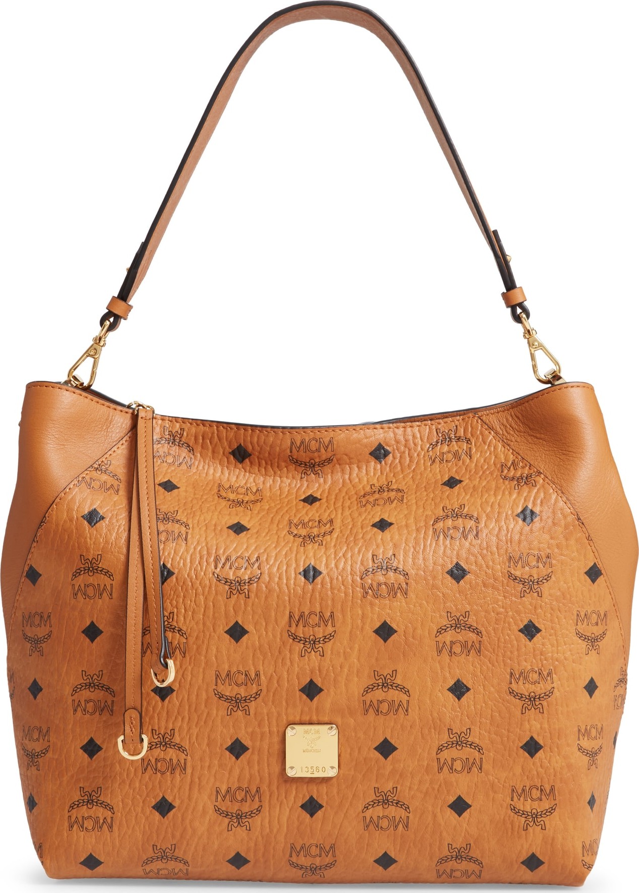 MCM Medium Klara Visetos Coated Canvas Hobo