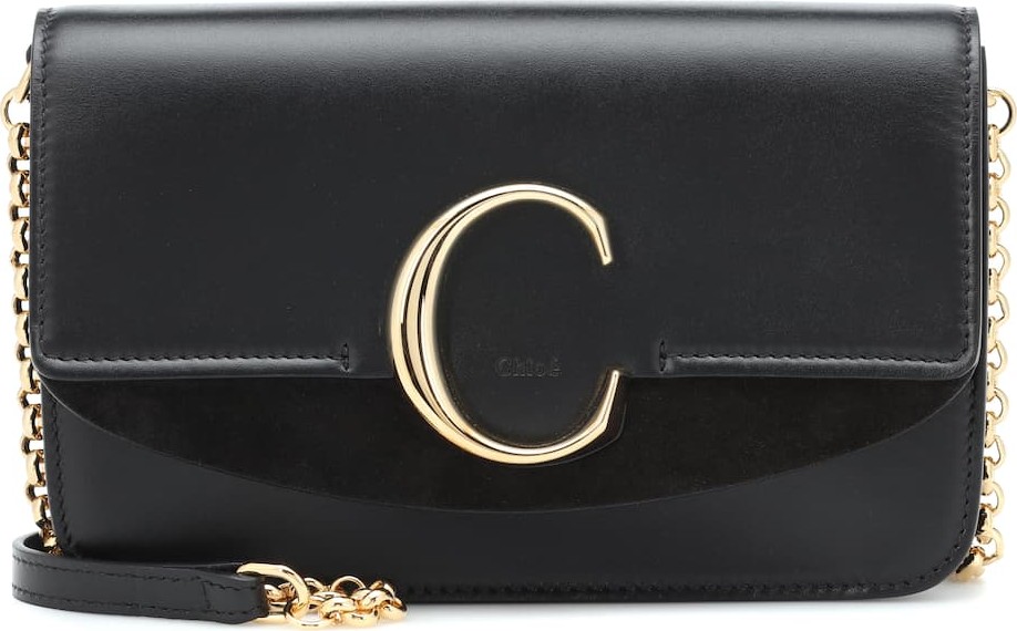 Chloe Chloé C Mini leather shoulder bag