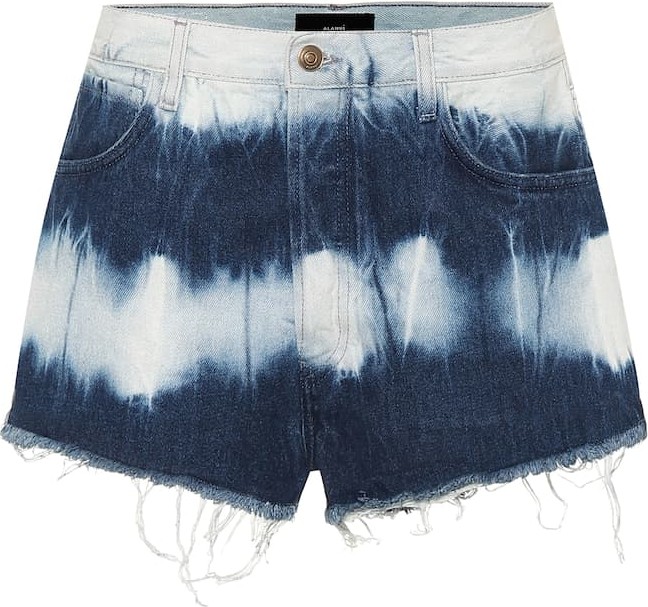 Alanui High-rise denim shorts