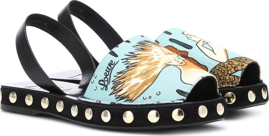 LOEWE X Paula's Ibiza printed sandals
