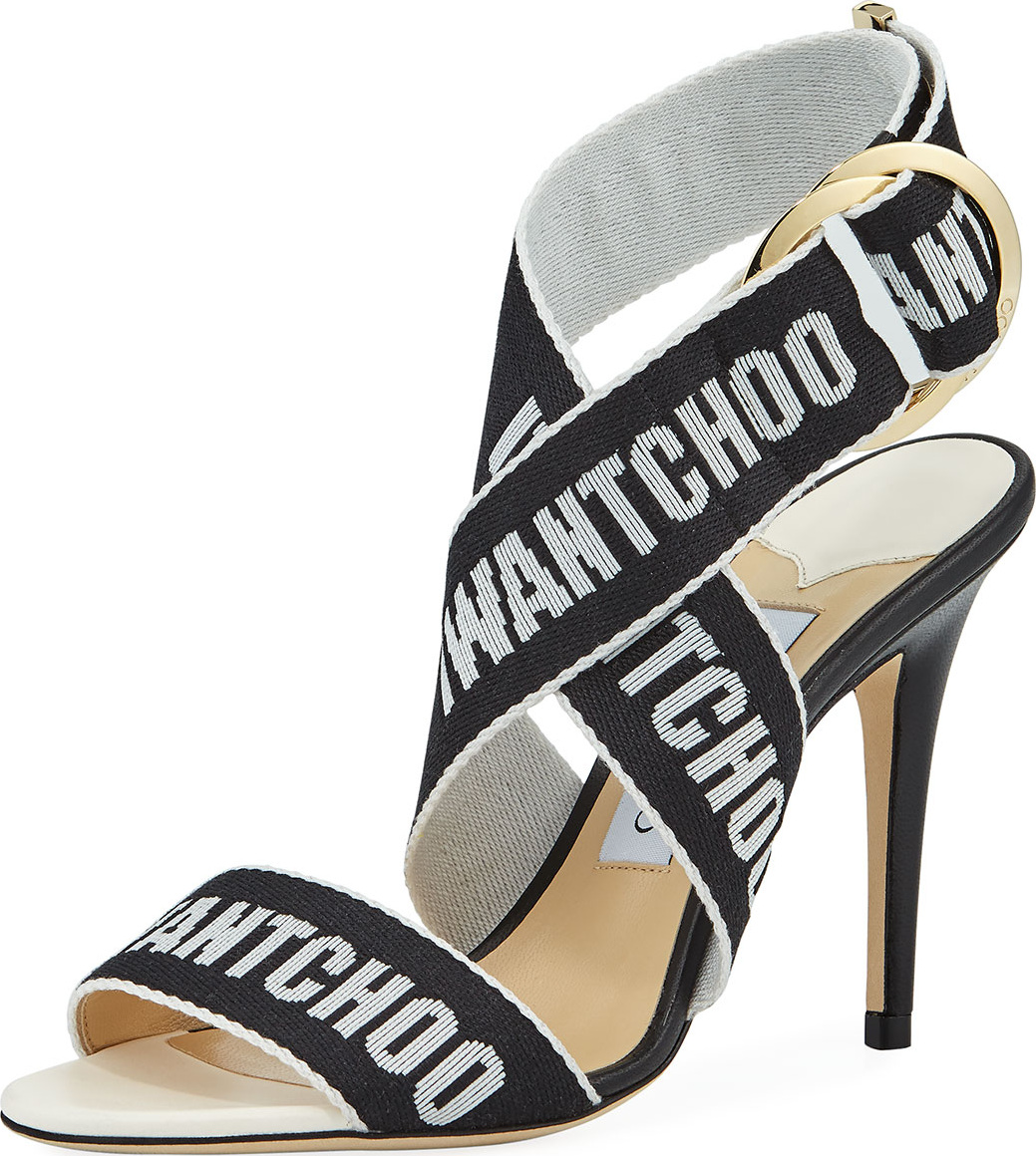 Jimmy Choo Bailey Logo-Web Sandal