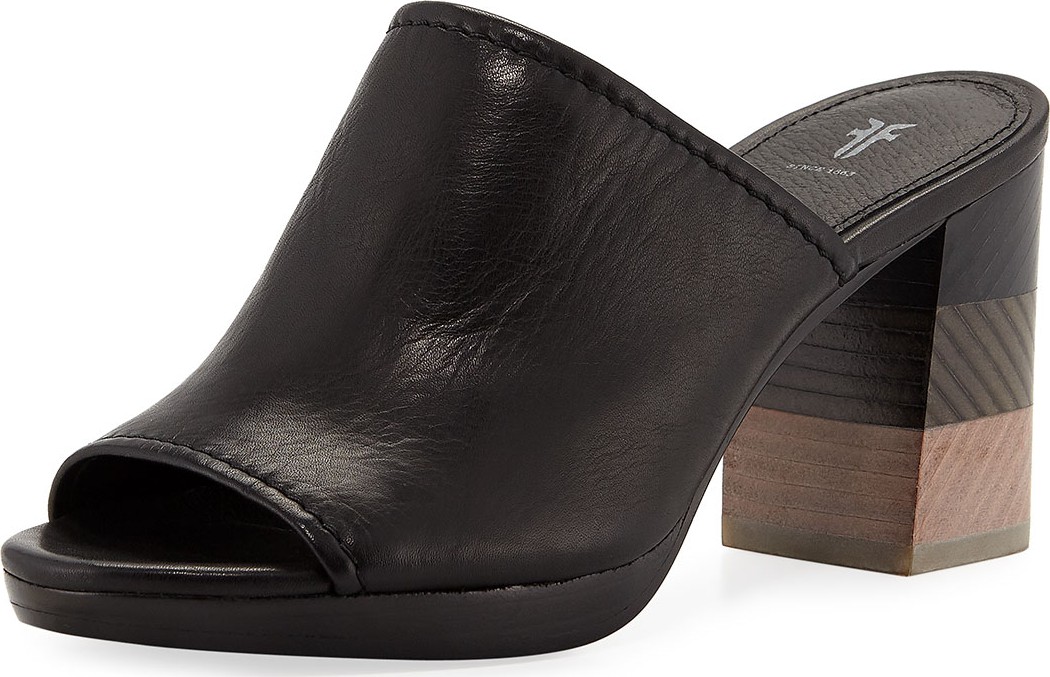 Frye Blake Leather Mule Sandals