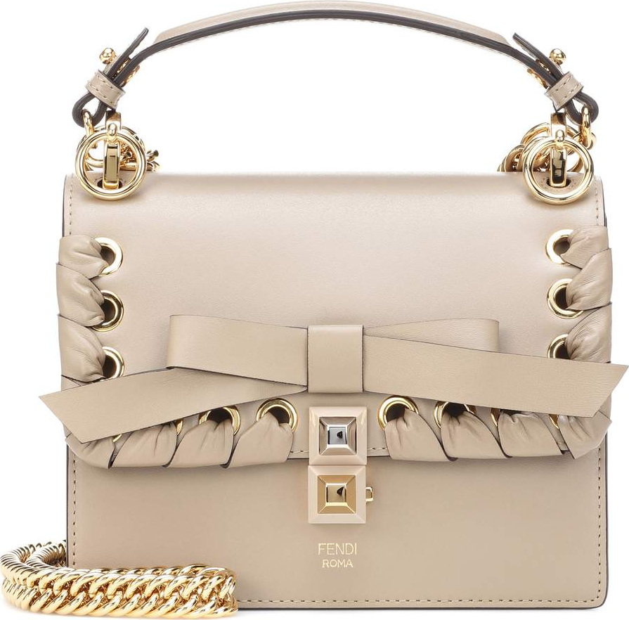 Fendi Kan I Small leather shoulder bag