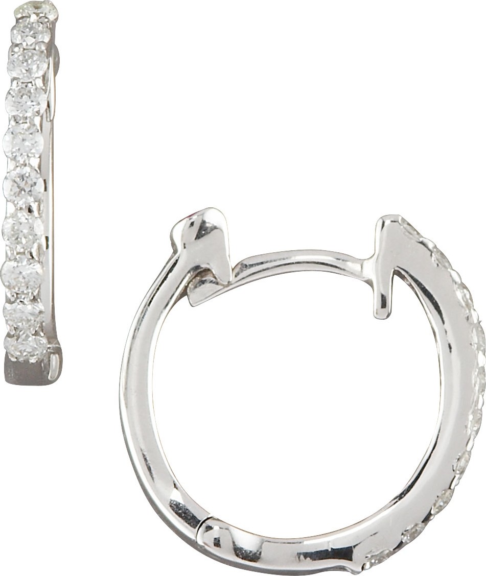 Roberto Coin Baby Hoop Diamond Earrings