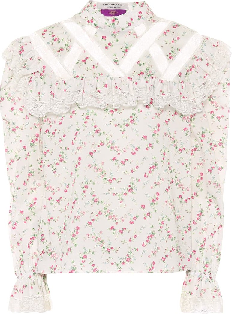 Philosophy Di Lorenzo Serafini Floral cotton top
