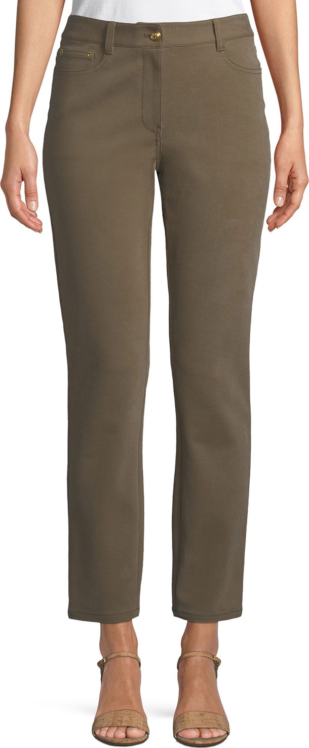 Tory Burch Vanner 5-Pocket Compact Stretch Cropped Skinny Jeans