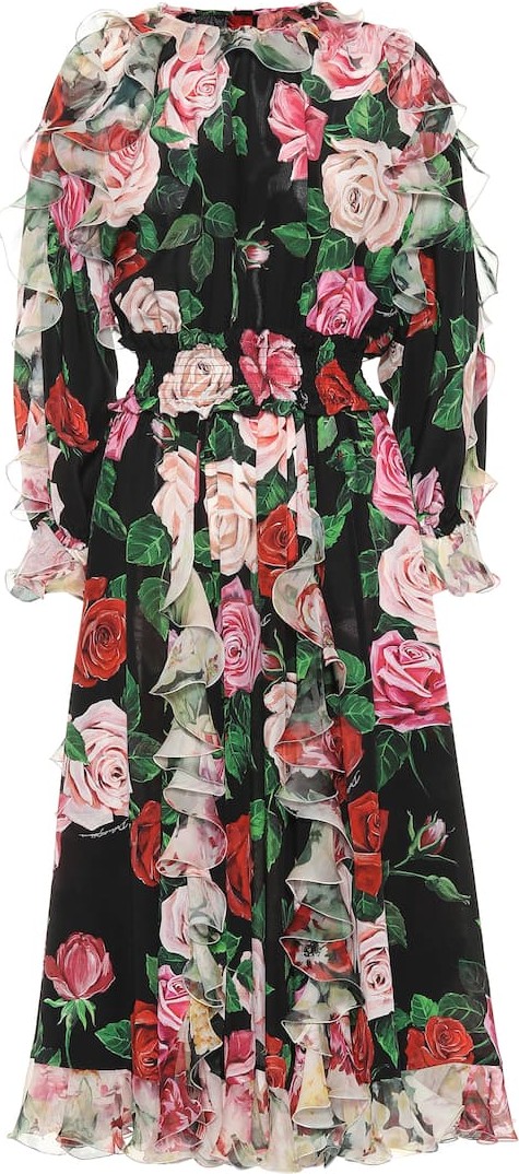 Dolce & Gabbana Floral silk dress