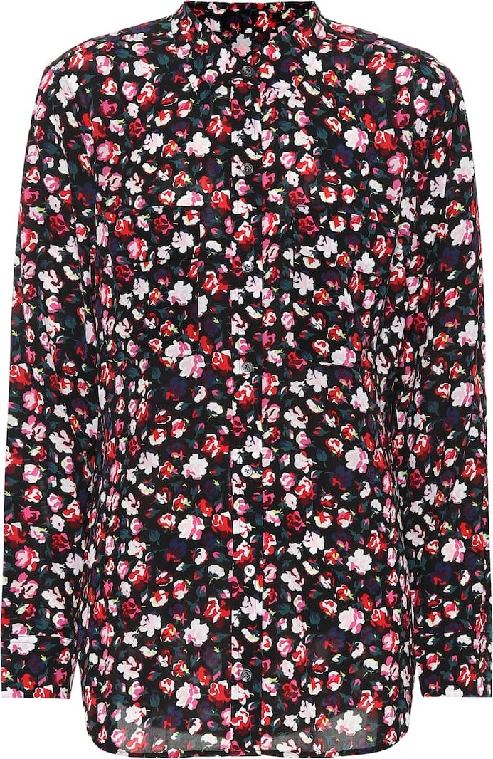 Equipment Floral crêpe shirt