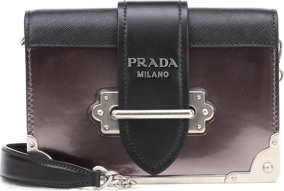 Prada Cahier leather shoulder bag