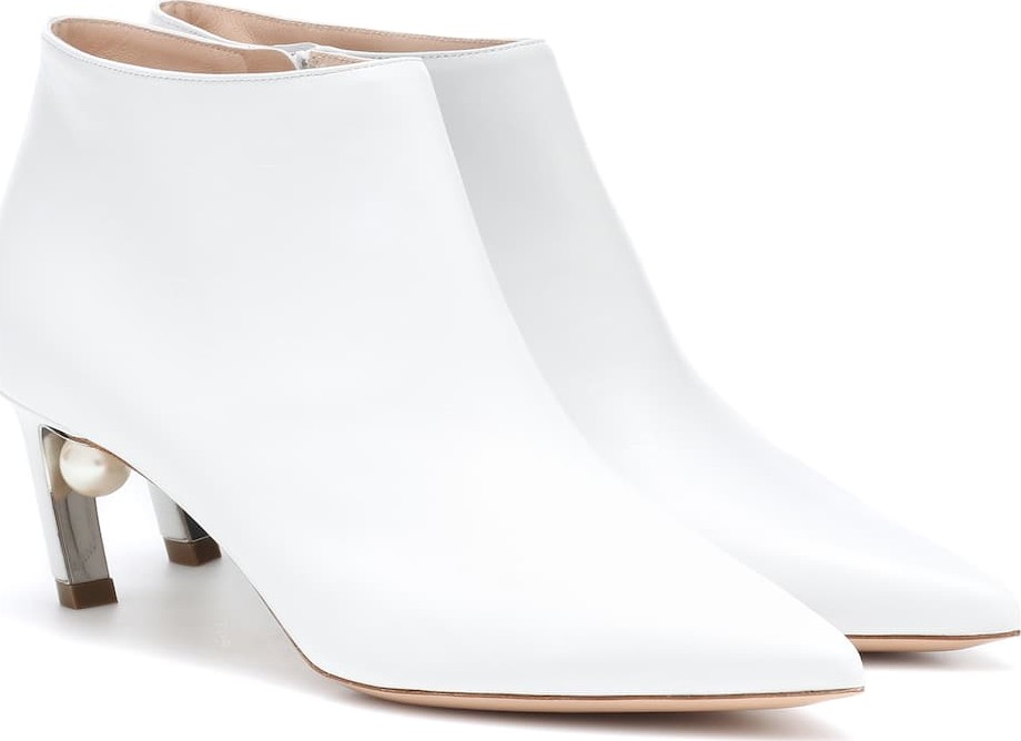 Nicholas Kirkwood Mira Pearl 55mm leather ankle boots