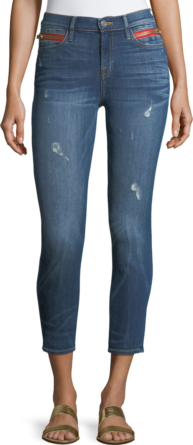 Etienne Marcel Kendall High-Waist Cropped Skinny Jeans