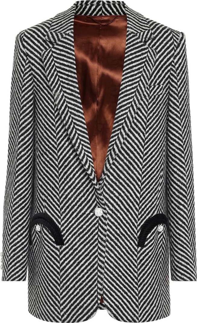 Blazé Milano Weekend wool herringbone blazer