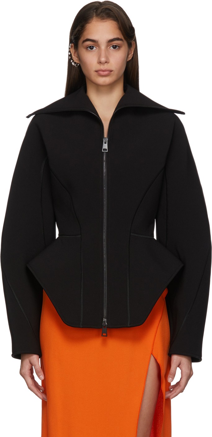 Mugler Black Scuba Jacket